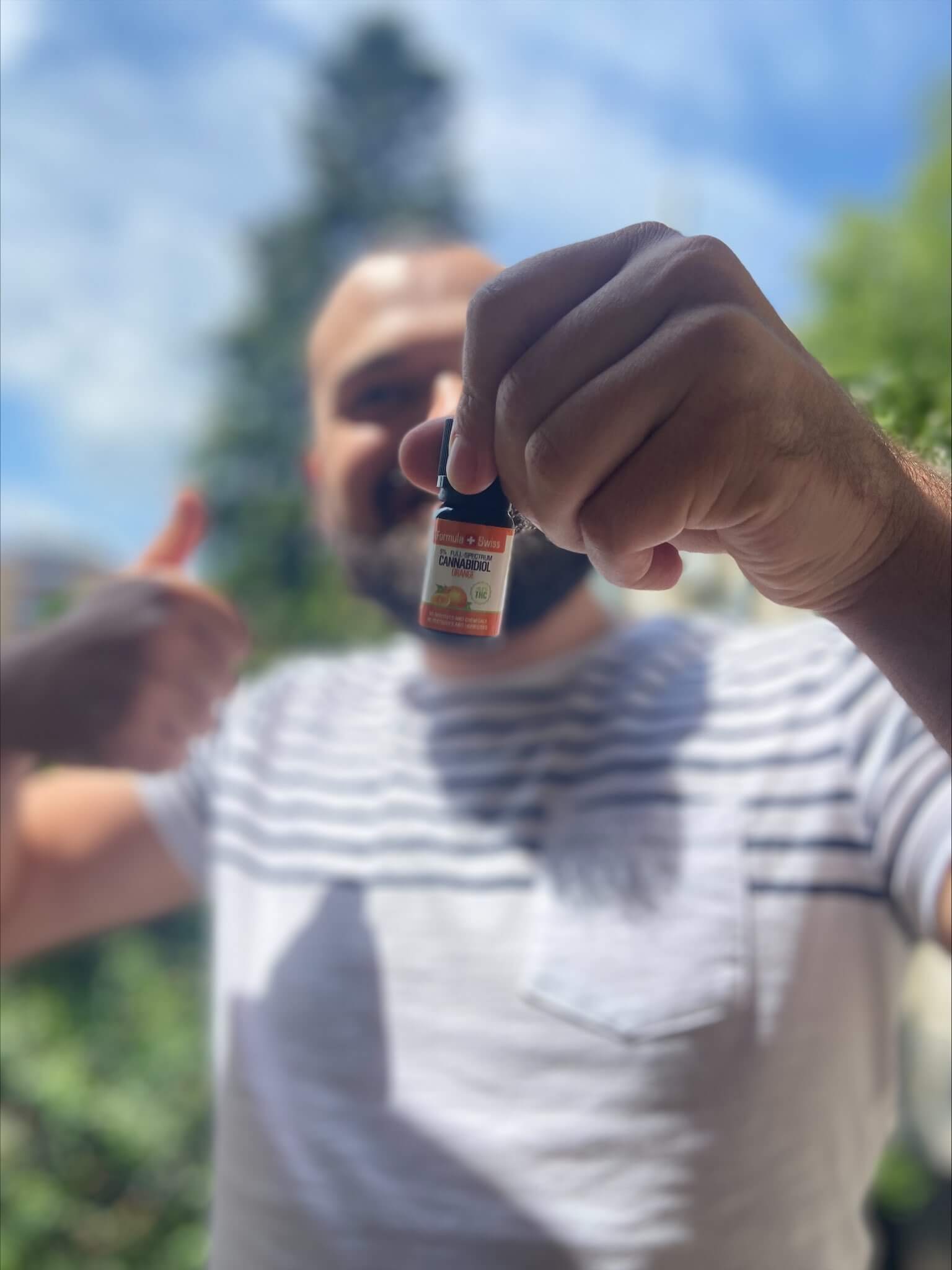 Formula Swiss óleo CBD orgânico em óleo de laranja