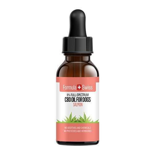 Óleo CBD em óleo MCT com aroma de salmão para cães