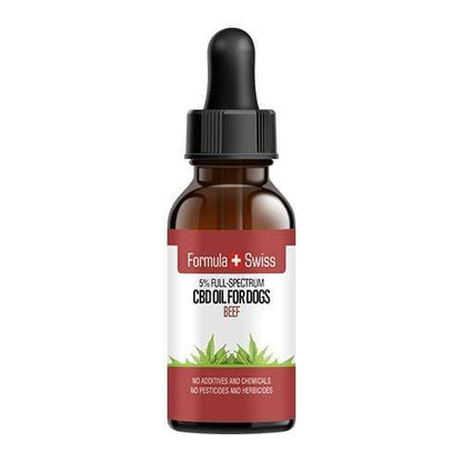 Óleo CBD em óleo MCT com aroma de carne bovina para cães